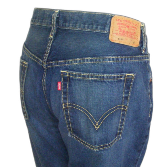 LEVI'S Jeans, 14, Dark Wash, 515 Nouveau Boot cut, 100% Cotton, - Picture 8 of 11